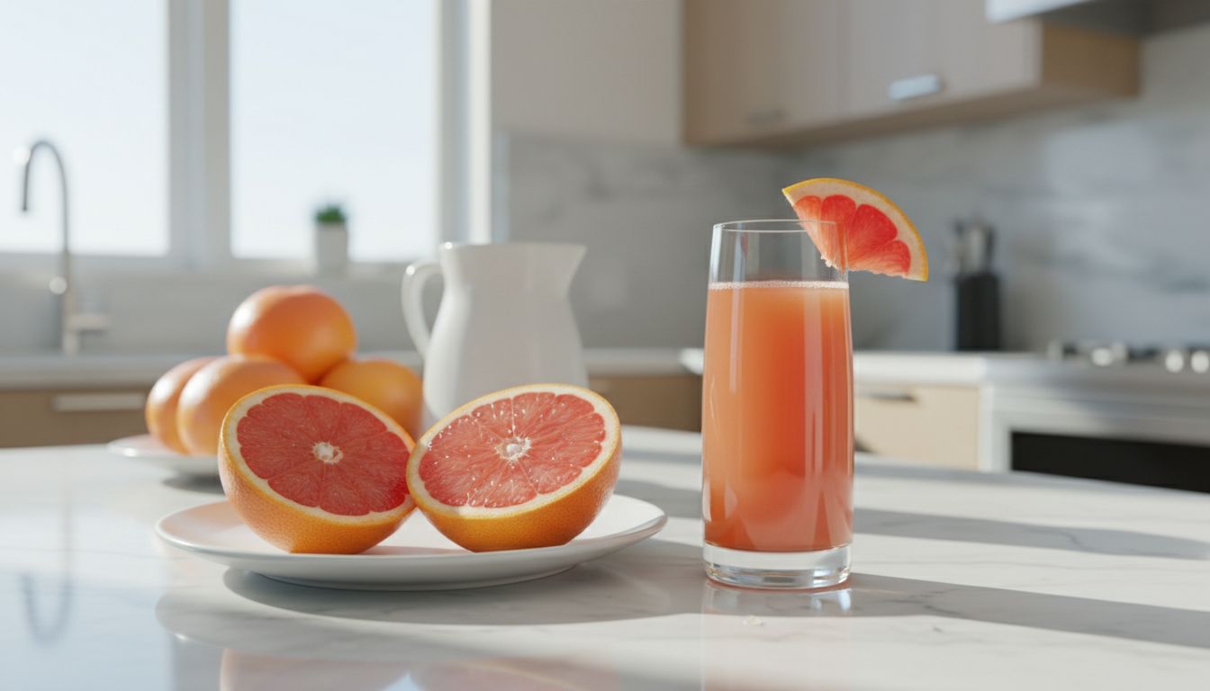 Jus de pamplemousse : bienfaits, calories et precautions medicamenteuses