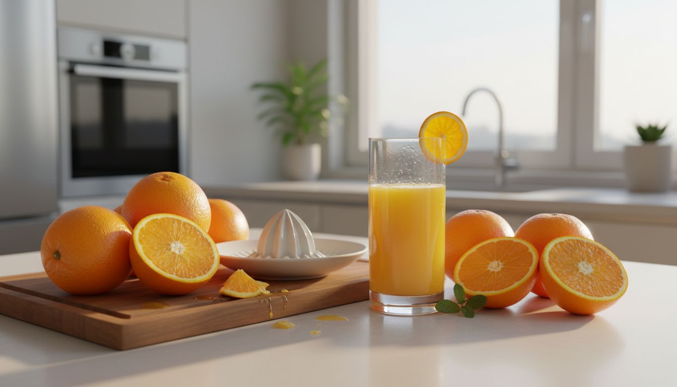 Conservation du jus d'orange pressé : durée, frigo et comment garder les vitamines