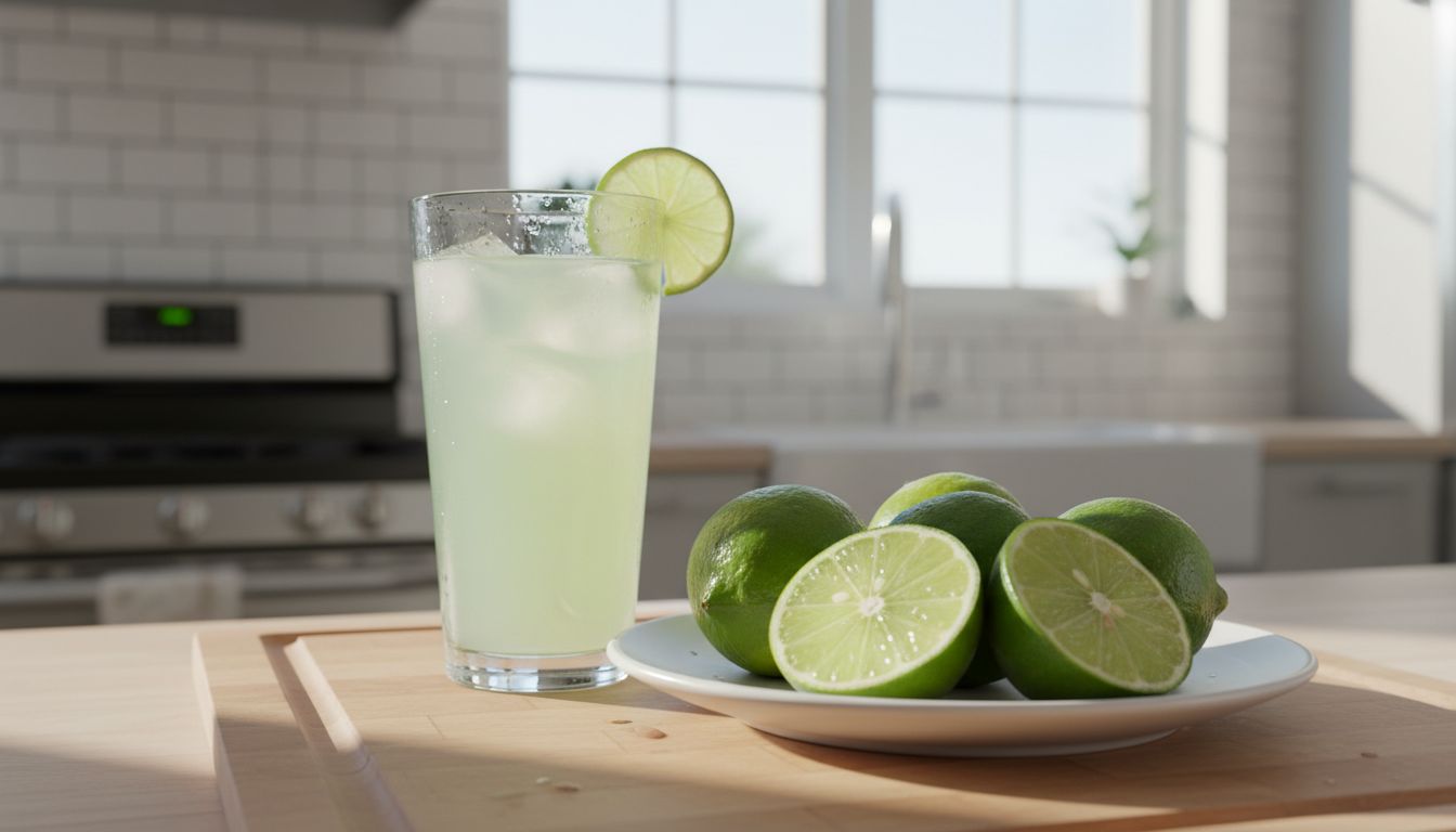 Jus de citron vert (lime) : bienfaits, recette et differences avec le citron jaune