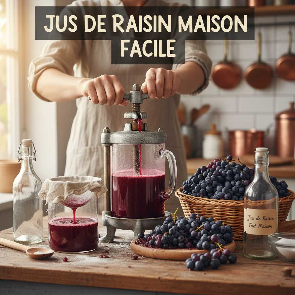 Comment faire du jus de raisin maison facilement
