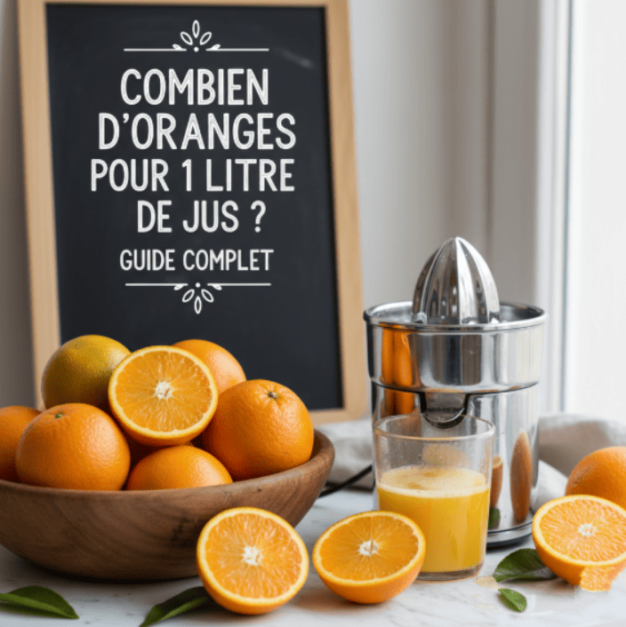 Combien d'oranges pour 1 litre de jus ? Guide complet