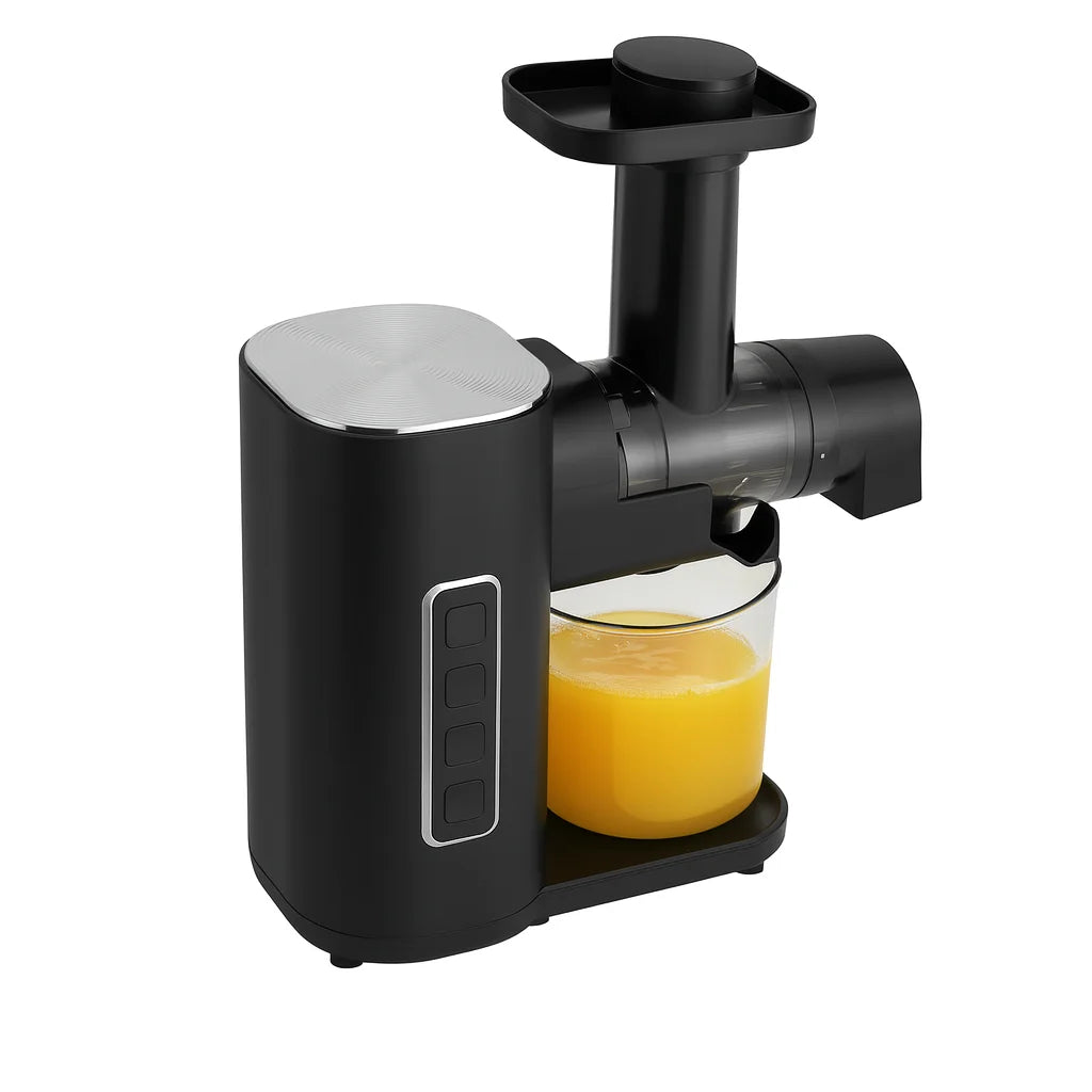 Extracteur de Jus Horizontal à Pression Froide 150 W, vue studio sur fond blanc