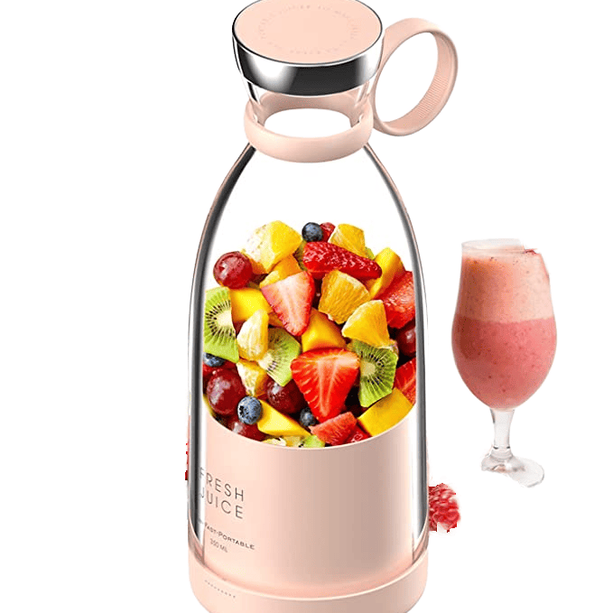 Presse agrume portable design Fresh Juice pour préparer des jus d’agrumes.