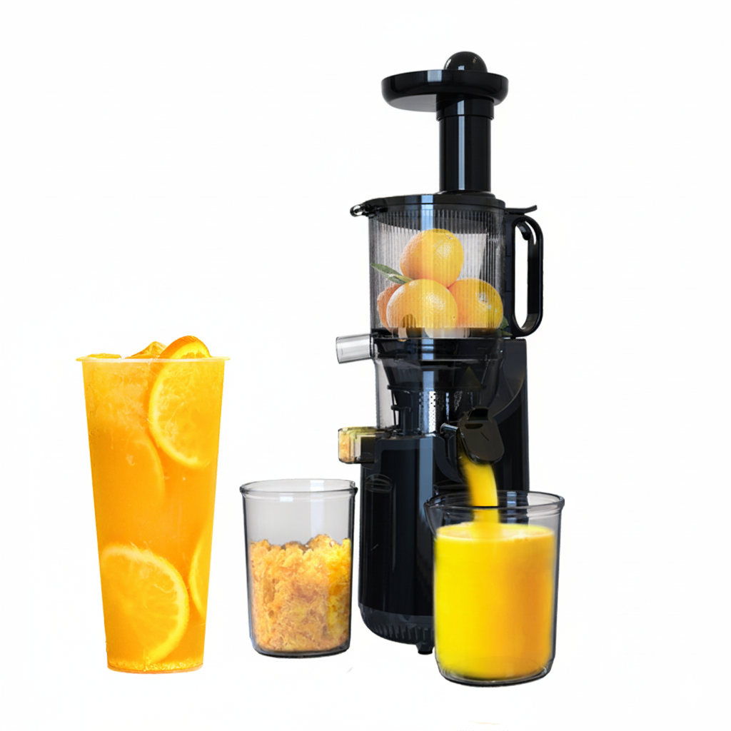 Presse fruits électrique vertical premium idéal pour jus frais maison.