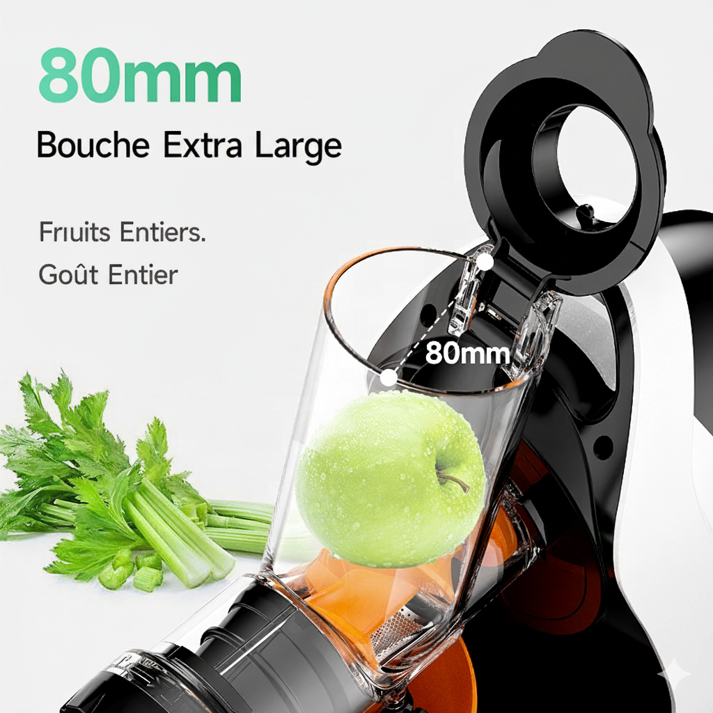Presse pomme électrique vertical idéal pour jus de pommes et agrumes.